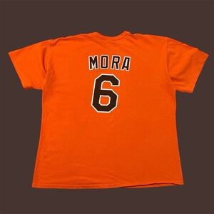 Gildan MLB Baltimore Orioles Melvin Mora No. 6 Jersey Tee